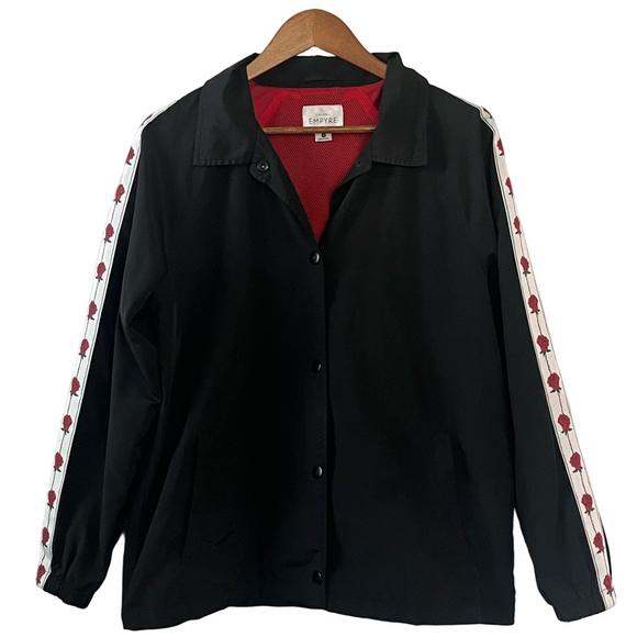 Empyre Leona Black Jacket with Rose Sleeve Size M - Picture 6 of 10